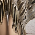 thumbnail image 6 of Baberdicy Shawl Wraps Long Fringed Evening Cape, Wavy Hem Long Poncho Wrap for Women, Oversized Bohemian Style Gold Universal Fit, 6 of 6