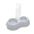 thumbnail image 5 of 2 in 1 Pets Water and Food Bowl Set, Feeder Automatic Waterer Bottle Pet Feeding Gray, 5 of 8