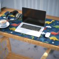 thumbnail image 3 of Long Mouse Pads for Desk,DarkBlue Dinosaurs Clouds Pattern Desk Mats on Top Of Desks, Desk Mouse Pad Extra Large with 3mm Non-Slip Base and Stitched Edge for Gaming,Office,Work,Home 35.4"x15.7", 3 of 6