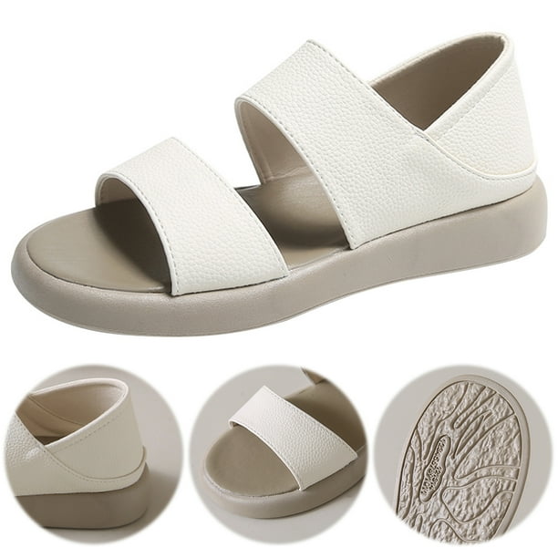 Sandalias planas Cgtredaw Casuales elegantes para Mujer Antideslizantes Transpirables
