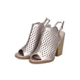 thumbnail image 5 of New Women Nature Breeze Webber-12 Metallic Perforated Slingback Chunky Heel Mule, 5 of 6