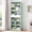 Mint Green, variant on IOTXY Wooden Open Display Bookcase - 51" Height 7 Cubes Freestanding Storage Bookshelf with Drawer, Warm White