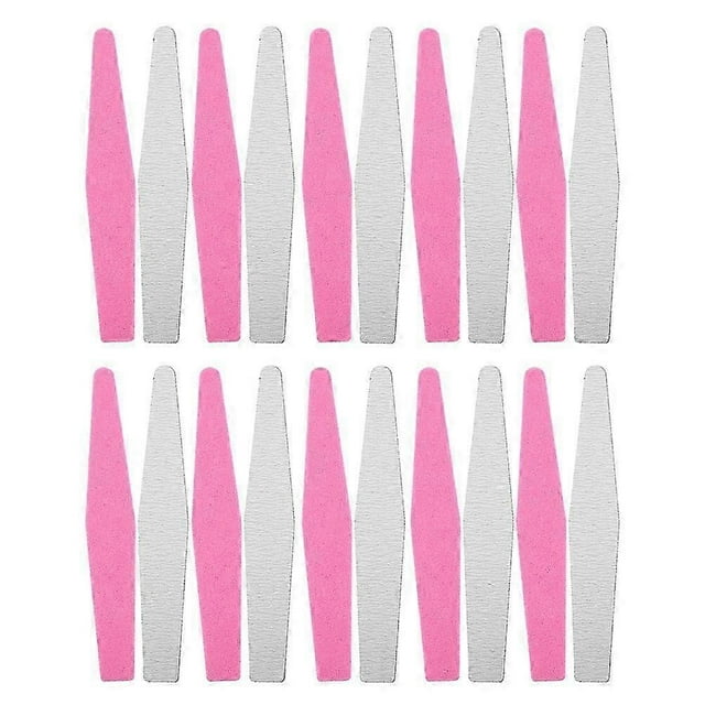 20 pcs Manicure Nail Files Double Sided Nail Files Portable Nail Files Sanding Nail Files