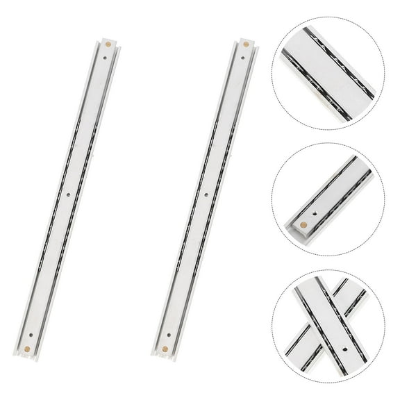 HEMOTON 1 Pair 200mm Side Mount Drawer Rails Push To Open Slides