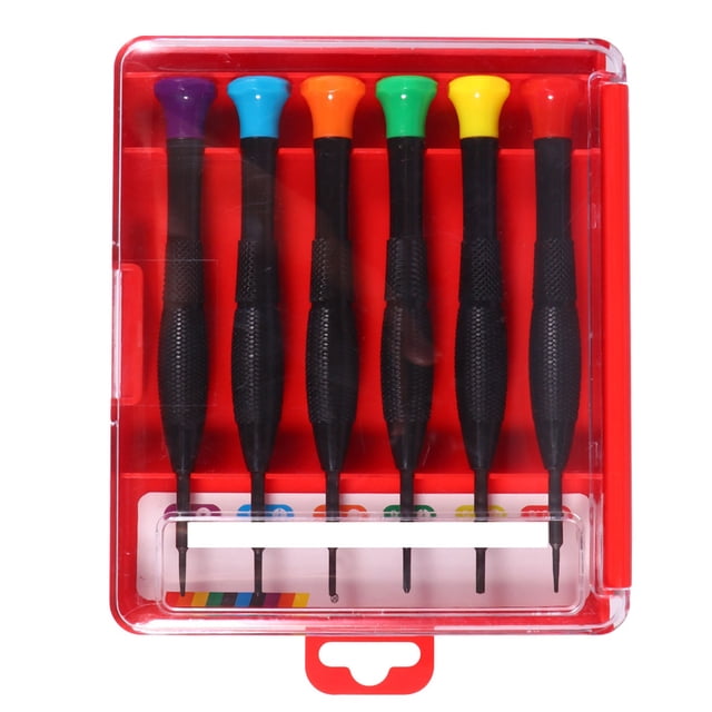 Juego de destornilladores 6 en 1 con múltiples funciones, kit de herramientas de reparación, mini juego de destornilladores, suministros para herramientas de reparación (colores surtidos)