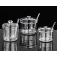 thumbnail image 6 of 2 Pcs 10 Oz Sugar Container with Lid and Spoon, Sugar Bowl Acrylic Jar for Coffee Bar Accessories Coffee Canister Home and Kitchen Decor (330ML), 6 of 8