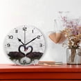 thumbnail image 2 of SKYSONIC Loving Swan Wall Clock 10 Inch Silent Non Ticking Round Clock Oil Painting Clock Easy to Read Clock for Living Room Bedroom Bathroom Home Decor, 2 of 7