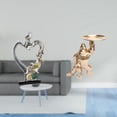 thumbnail image 2 of Figura Y Estatua De Pareja Besándose Con Bandeja, Adorno De Escritorio Coleccionable Para Dormitorio, Boda, Estantería, Armario, Decoración Del Hogar, Escultura De Resina, Obras De Arte Para, 2 of 8