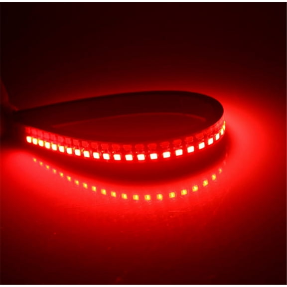 Furulu Pair 12V Motorbike ATV LED Turn Signal Brake Light Stop Lamp DRL 30cm Waterproof