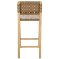thumbnail image 5 of Safavieh Jeremiah Woven Leather Counter Stool in Brown / Natural, 5 of 10