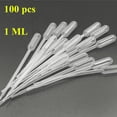 thumbnail image 1 of 100 pcs Graduated Pipettes Dropper Polyethylene Experiment Medical  0.2/0.5/1 ML, 1 of 1