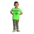 thumbnail image 3 of Party At My Crib BYOB Funny Toddler Boy Girl T Shirt Infant Toddler Brisco Brands 4T, 3 of 6