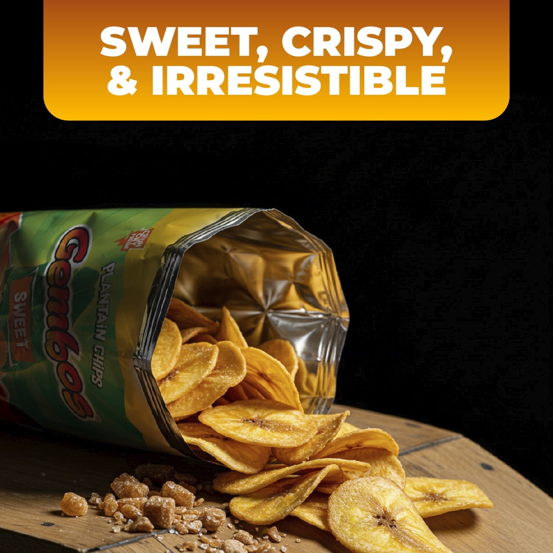 Gembos Sweet Maduritos Plantain Chips, 5.29 oz, 6 Pack
