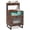 Rustic Brown, variant on Costway 1 PCS Nightstand with LED Lights, Modern End Table with Top Tray, Open Compartment White
