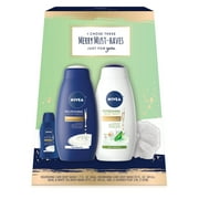 NIVEA Body Wash Fresh Collection Gift Set, 3 Piece
