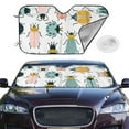 thumbnail image 2 of Daiia Colorful Insects Windshield Sun Shade for Car SUV Truck (Medium ), Car Sun Shade Windshield, Car Shades for Front Windows, Sunshade for Car Windshield, 2 of 7