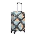 thumbnail image 4 of Multi-Size Suitcase Protective Cover Full Range Double Stitching Invisible Zipper For Travel Business Argyle Plaid Lightcoral_1 Small, 4 of 8