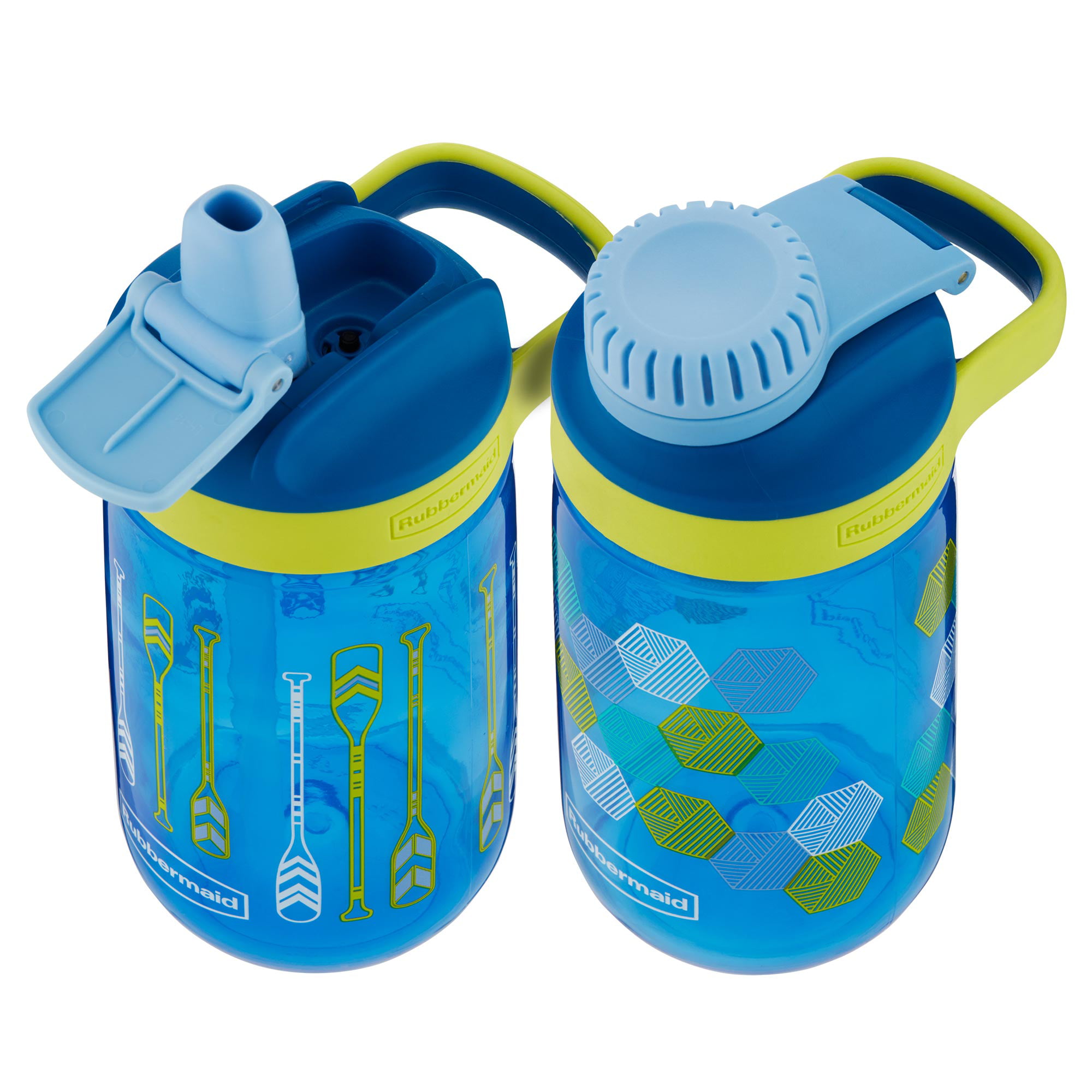 Rubbermaid Kids Water Bottle Sip Equipped with Protective Spout Cover Chug 2 Pack BPA-Free 14 Ounces Flowers with Birds Help Keep Your Kids Hydrated Leak-Proof Reusable Container 