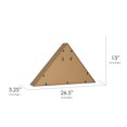 thumbnail image 3 of American Art Decor Oak Wood Triangle Wall Flag Display Case - 13" H x 26.5" L x 3.25" D, 3 of 6
