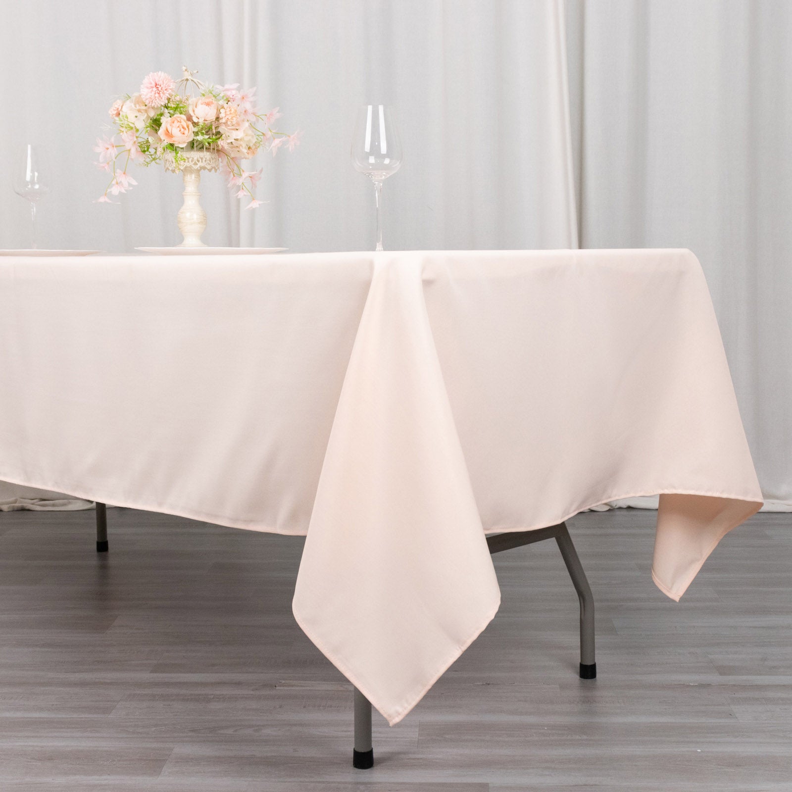 Efavormart 60x102 Seamless Premium Blush Rose Gold 200 Gsm Linens Polyester Rectangle