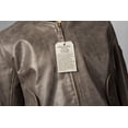 thumbnail image 4 of Jacket, MA-1, John Ownbey, Leather, Brown, Size XS, 4 of 4