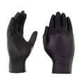 thumbnail image 2 of Guantes de examen desechables AMMEX, de nitrilo negro, 3 mil, caja 1000, 2 of 9