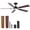 Walnut, variant on Bestco 52" Ceiling Fan with Light and Remote 5 Blades 6 Speeds 3 Color Temperatures, Reversible Airflow, Remote Control for Bedroom Living Room, Walnut