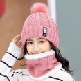thumbnail image 1 of Gorros tejidos de invierno 2022 para mujer, gorros gruesos y cálidos para mujer, gorro tejido con letras para mujer, gorros, conjuntos para montar al aire libre Gao Jinjia  LED, 1 of 2