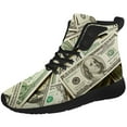 thumbnail image 5 of Aidianart Mens Dollar High Top Sneakers High Top Shoes Size 4, 5 of 5