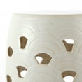 thumbnail image 5 of SAFAVIEH Amaissa 15" Natural Geometric Ceramic Garden Stool, Cream, 5 of 7