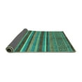 thumbnail image 2 of Ahgly Company Indoor Rectangle Abstract Turquoise Blue Modern Area Rugs, 7' x 9', 2 of 4