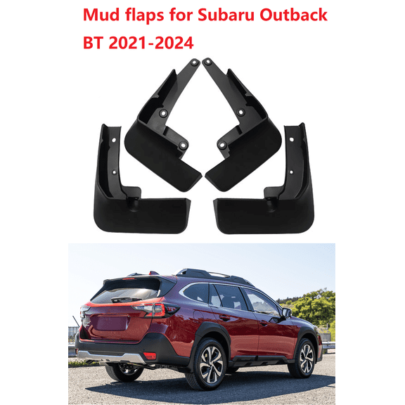 4pcs Front & Rear Mud Guard for Subaru Outback BT 2021-2024, Fender Flaps Splash Mudflaps Mud Guards Flares Mudguard Auto Accessories