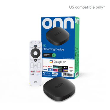 onn 4K Streaming Device, Google TV - Fast Streaming, Ultra HD, 8GB Storage, 2GB RAM, Remote with Voice Control