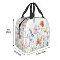 thumbnail image 4 of Wildflower Lunch Box Portable Lnsulation Multifunctional Lunch Bag For Office Work Picnic Unisex, 4 of 6