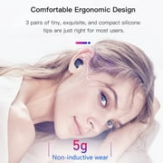 KENKUO Earbuds for Small Ear Canals, only 3g Light Weight, Cute Colors for Women & Kids Earbuds, Bluetooth 5.2