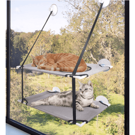 Kepooman Indoor Cat Window Perch Hammock Seat Easy to Clean Suitable for Various Windows White Walmart