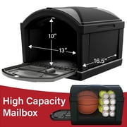 Simplay3 American Home T4 Extra Large Capacity Mailbox - Top Only, Black
