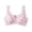 Pink, variant on Ticikt Women Wirefree Soft Simple Comfortable Design Floral Lace Bralette,Color:Pink
