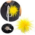 thumbnail image 2 of HLONK Feather Brooch Feathers Corsages Cloth Decorations Ostrich Feather Material, 2 of 20