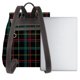 thumbnail image 3 of Disketp Buffalo Plaid Dark Green Mochila de Cuero para Mujer, Bolso de Espalda Antirrobo con Estilo para Viaje, Trabajo y Uso Diario, 3 of 4
