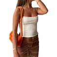 thumbnail image 2 of Coduop Women's Casual Basic Sleeveless Knit Camisole Stretchy Spaghetti Strappy Cami Tank Tops, 2 of 6