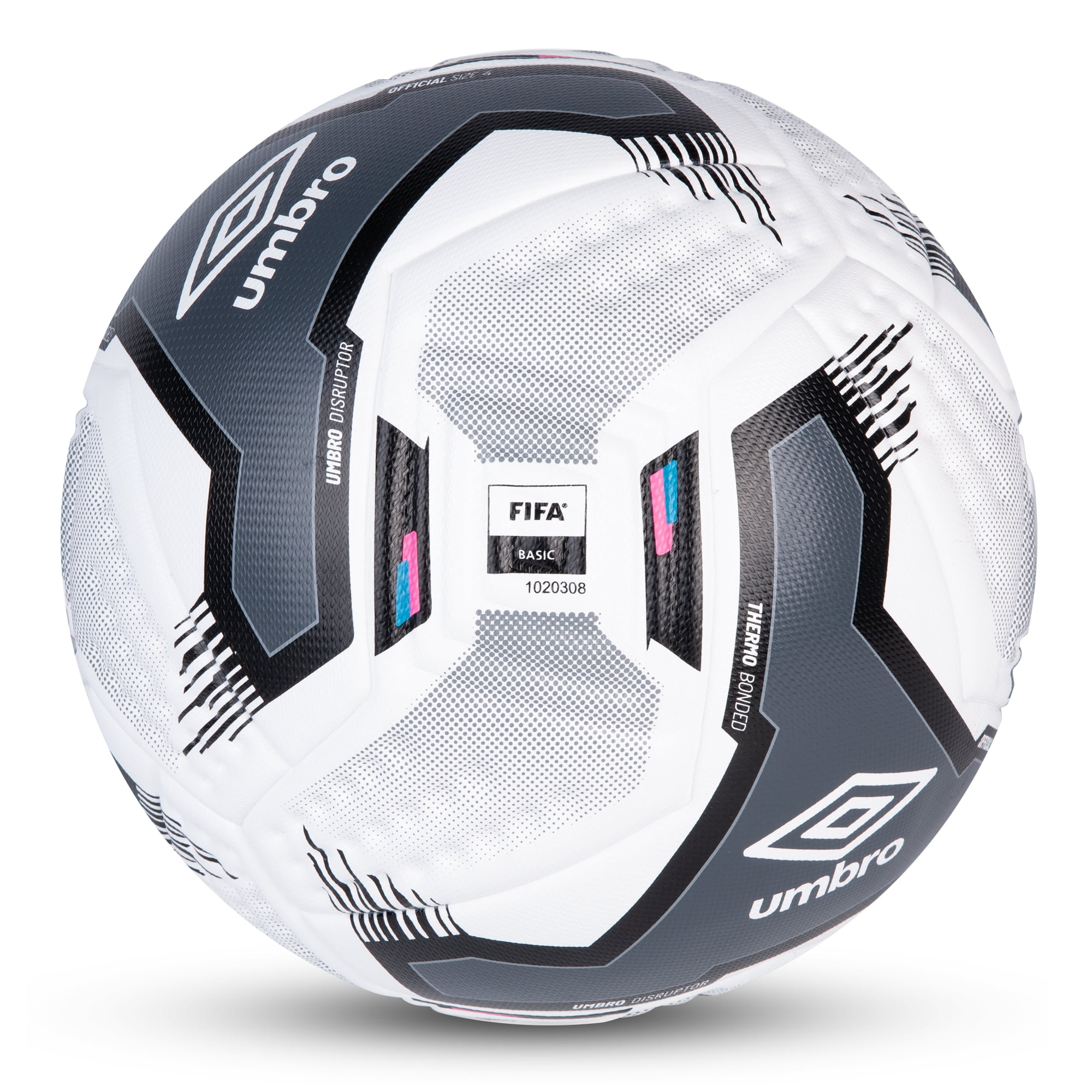 (2 pack) Umbro Disruptor Size 4 Soccer Ball for Ages 8-12 Years Old, FIFA Basic Approved
