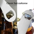 thumbnail image 4 of 1 pc 7" Funny Bottle Opener Mushroom Moon Star Flat Speed Openers Stainless Steel Heavy Duty For Bar Pub Beer Bartenders Home Kitchen Father's Day Valentine Birthday Gifts Easy To Use Black, 4 of 9
