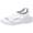 White, variant on Anuirheih Summer Washable Orthopedic Slide Sport Sandals, Comfy Knit Thick Bottom Fish Mouth Casual Sandals Mesh Soft Sole Casual Women's Shoes(White)