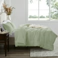 thumbnail image 5 of MERITLIFE Sage Green Comforter King Size Set, Lightweight Plain Bedding Comforters Sets, All Season Fluffy Bed Set (104x90In Comforter & 2 Pillowcases), 5 of 10