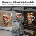 thumbnail image 4 of Topadorn Watercolor Butterfly & Dragonfly Ceramic Travel Mug, 17oz, Vibrant Floral Garden Print, Spill-Resistant Lid, Microwave/Dishwasher Safe, Gift Boxed, 4 of 7