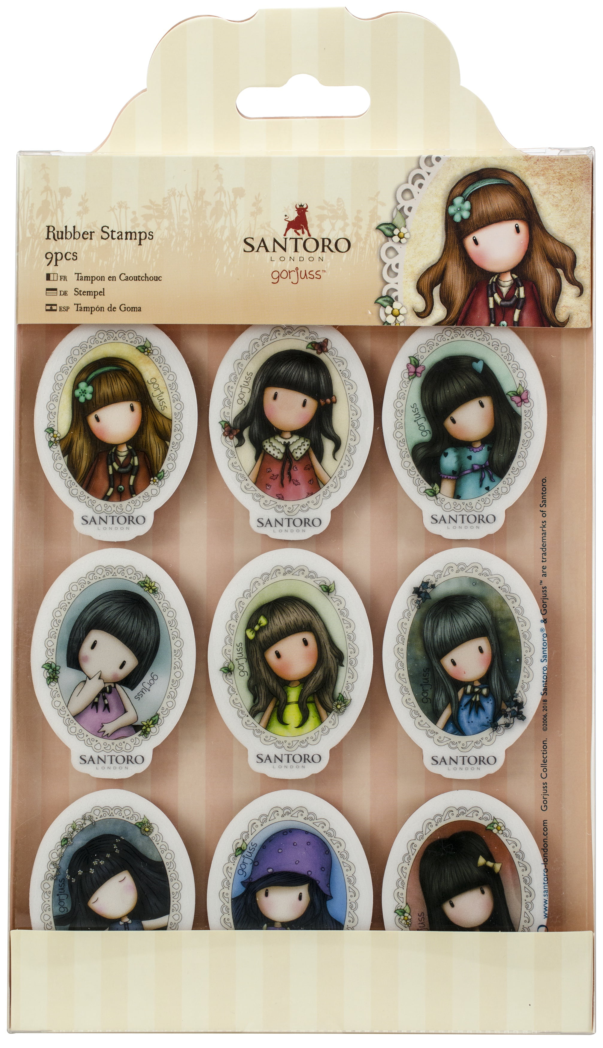 Santoro London ♥ Gorjuss Dolls Collectable Rubber Stamps