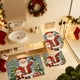 thumbnail image 4 of Juego de tres alfombrillas navideñas para baño, lavables, resistentes al desgaste, ideales para decoración navideña. Alfombrillas de poliéster., 4 of 6