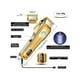 thumbnail image 4 of Maquina Para Cortar Cabello de 6 Peines Dorado con Plata, 4 of 5