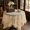 Z59-03, variant on Top-kevin Crochet Lace Round Tablecloth with Handmade Tassel Trim, Mediterranean Vintage Geometric Hollow Out Table Cover, French Tuscan Decor for Outdoor Garden Decoration
